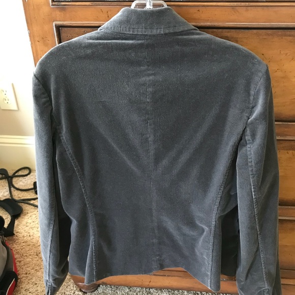 Talbots gray cord jacket size 8 - Picture 2 of 4